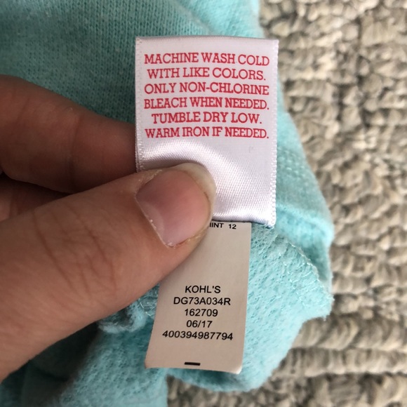 Blue grey hoodie with front pockets SO girls 12 - Picture 5 of 9